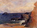 Поль Гоген Прибрежный пейзаж-1886